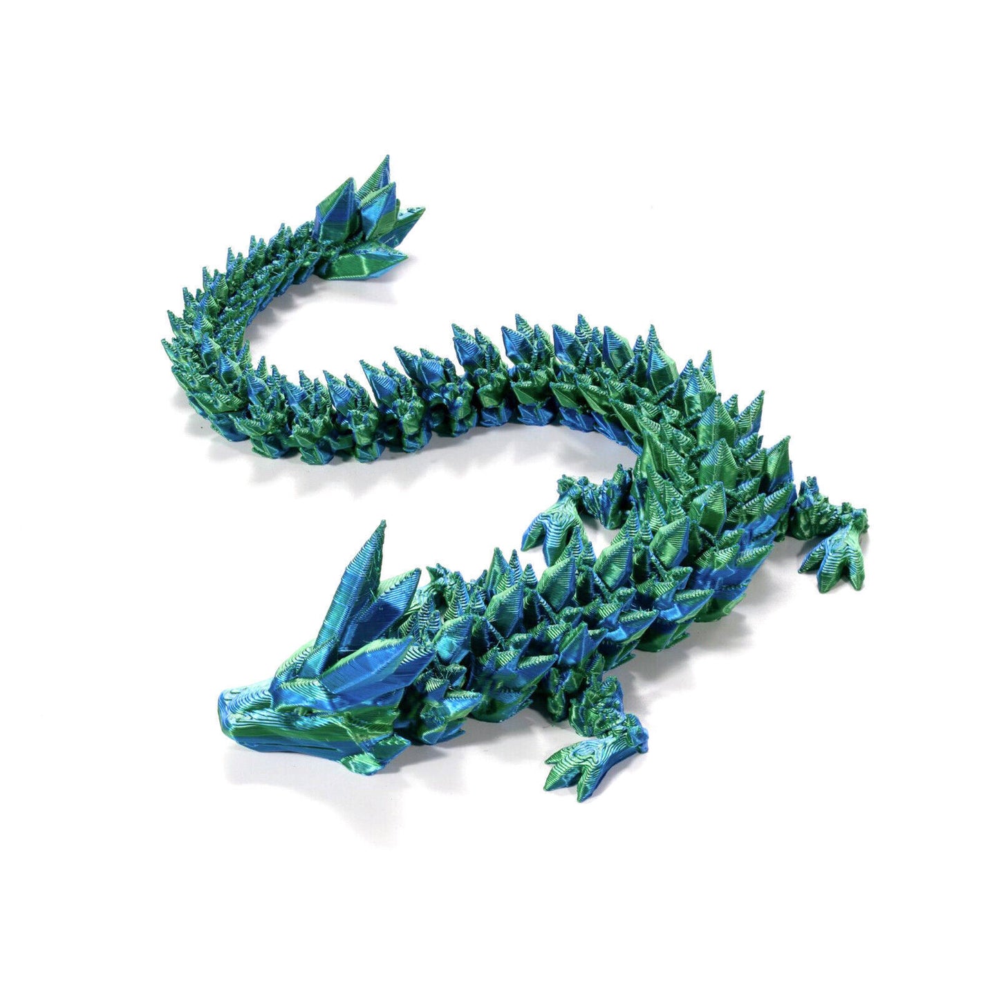 STONESKY 3D Printed Dragon Crystal Articulated Dragon Fish Tank Adults Fidget Desktop Toy