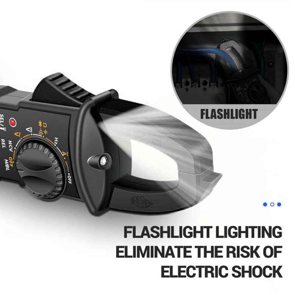 Digital Multimeter Tester AC DC Volt Amp Clamp Meter Auto Range LCD Handheld