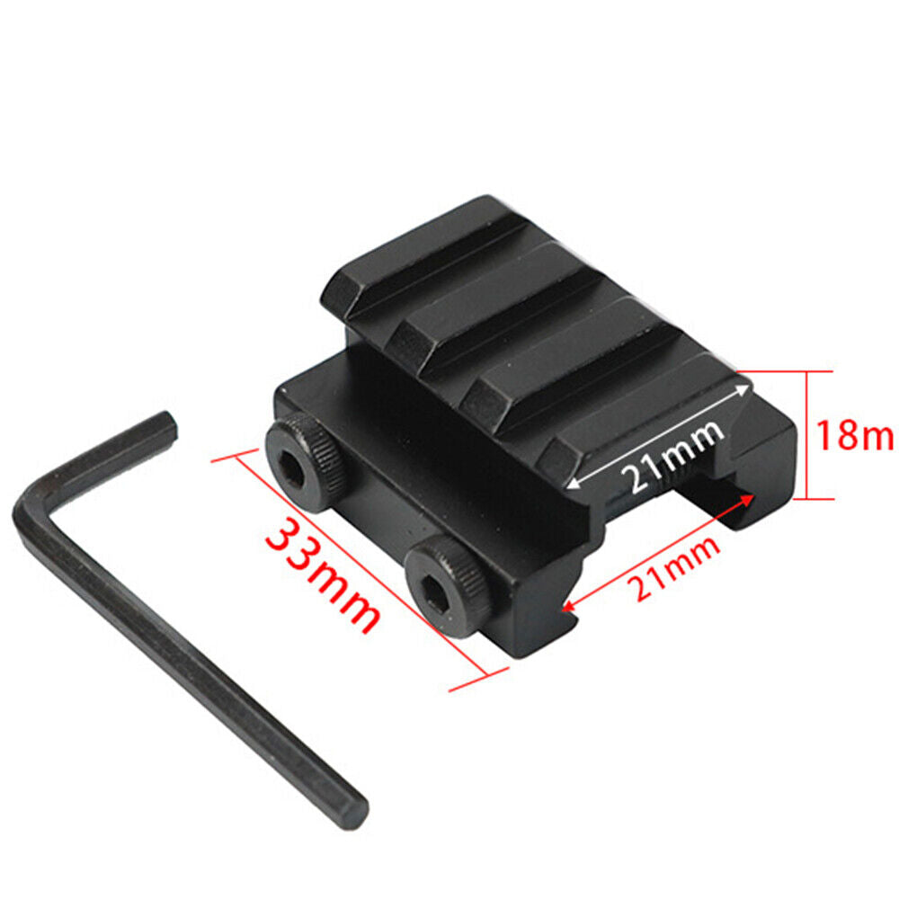 STONESKY 3Slot Low Profile Riser Mount 20mm Weaver Picatinny Base Riser Mount Accessories