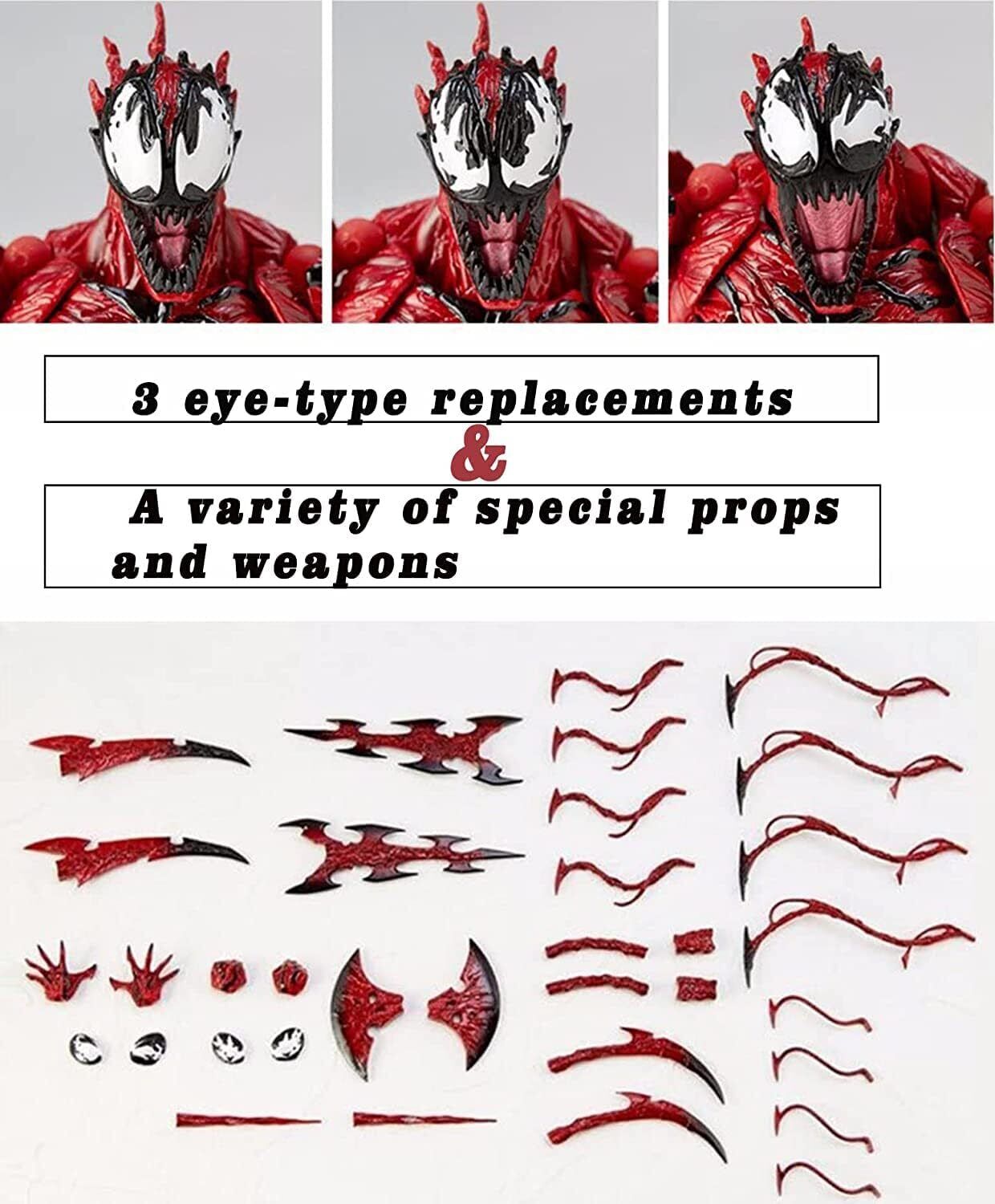 Red Venom Carnage Action Figure Spider Man Statue Model Toy Gift PVC US STOCK