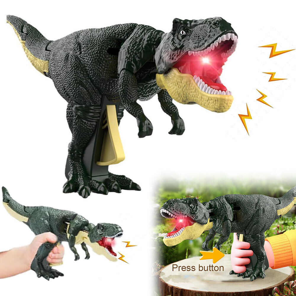 StoneSky Trigger Funny Dinosaur Toy with Roar Sound&Light Effect Kid Novelty Gag Toy Gift