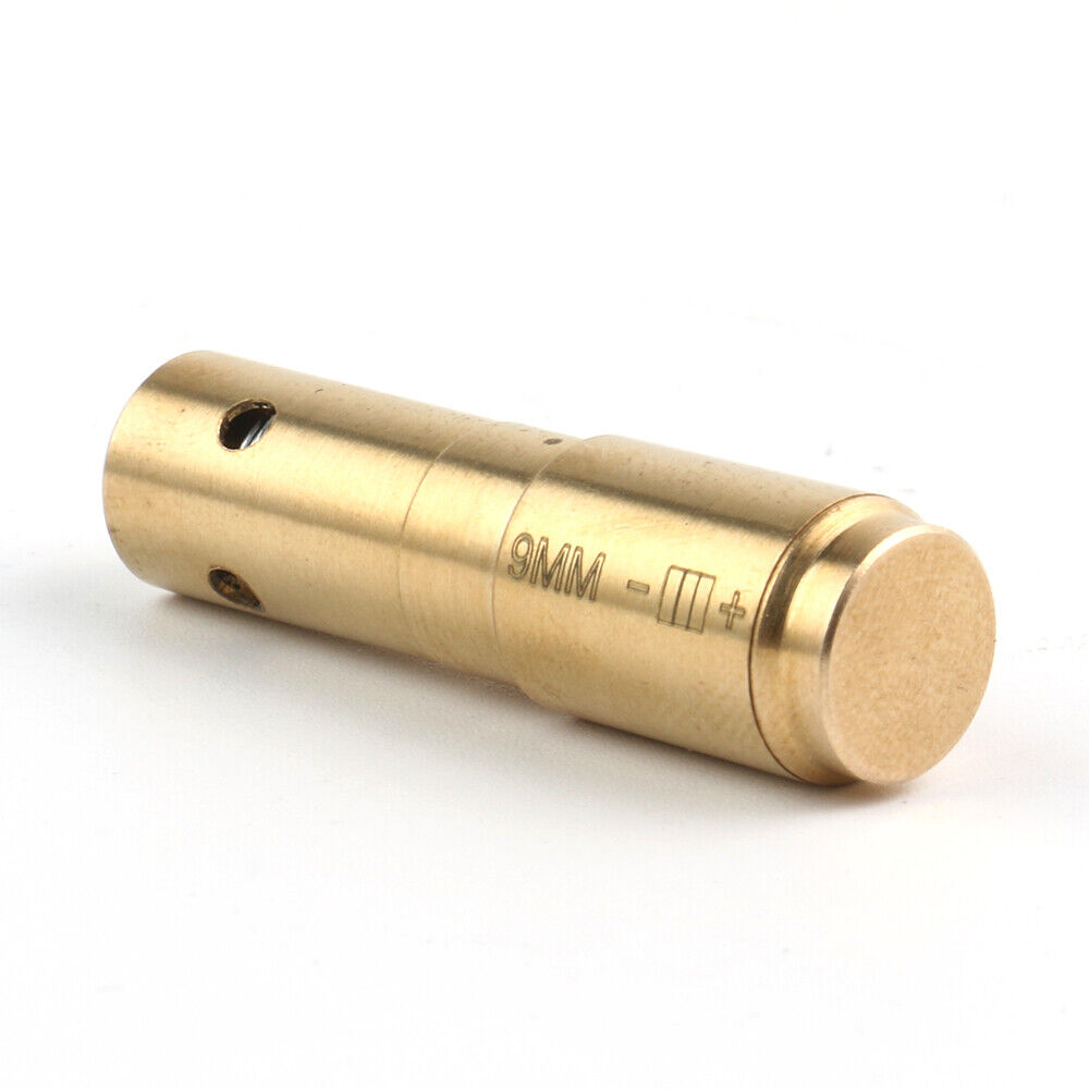 STONESKY 9mm Pistol/Handgun Bore Sighter Sight Cartridge Red Laser Boresighter 6 Battery