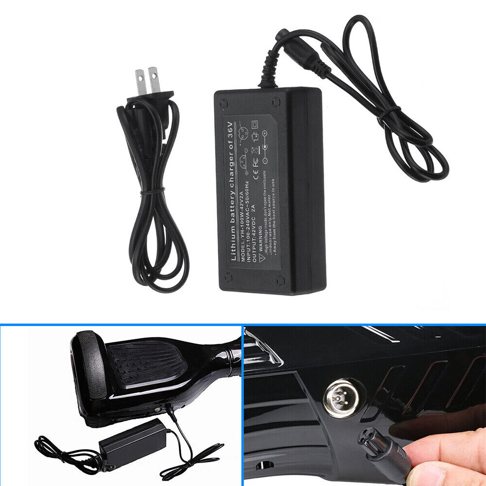 STONESKY Charger 42V 2A Adapter Power Supply for Balancing Electric Scooter Hoverboard