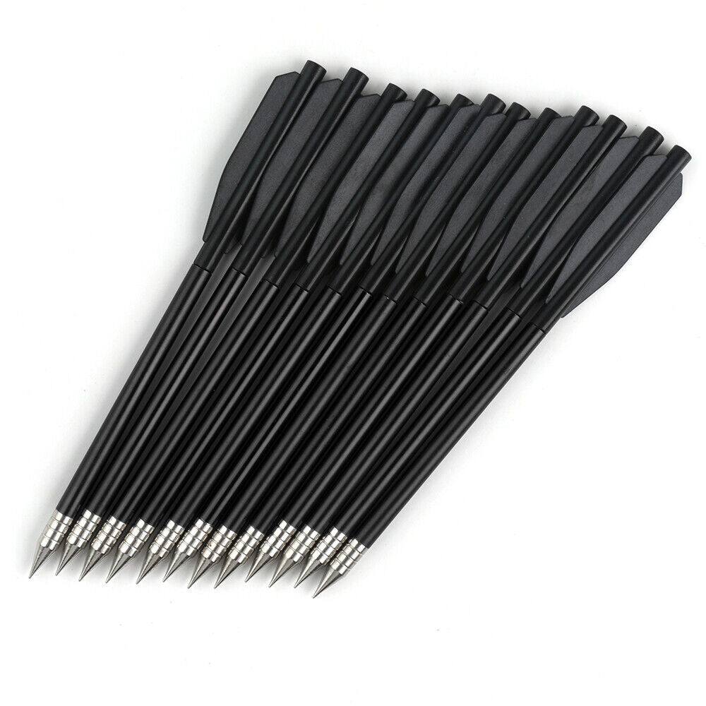 STONESKY 12Pcs 6.5" Pistol Crossbow Bolts Aluminium Arrows Broadhead Hunting Mini Archery