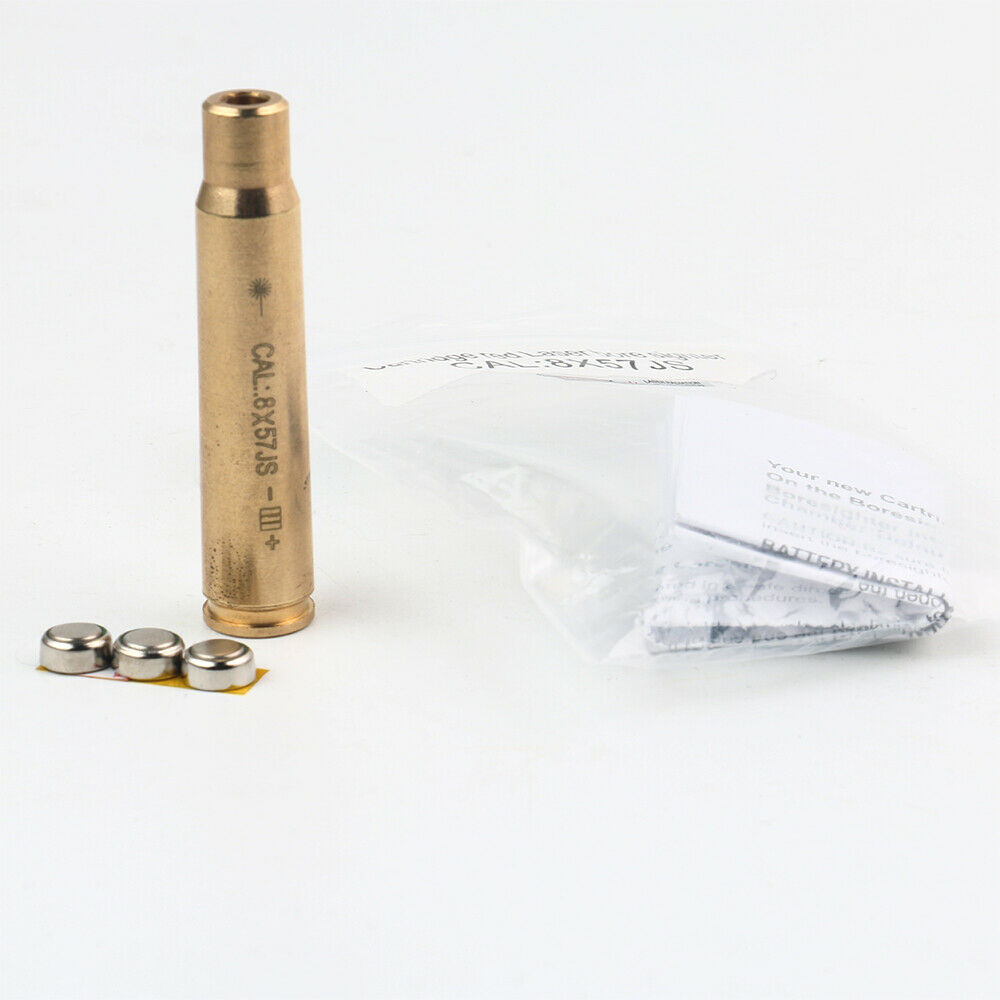 STONESKY Red Dot Laser Sight CAL 8x57 JS Cartridge Brass Bore Sighter Boresighter Battery