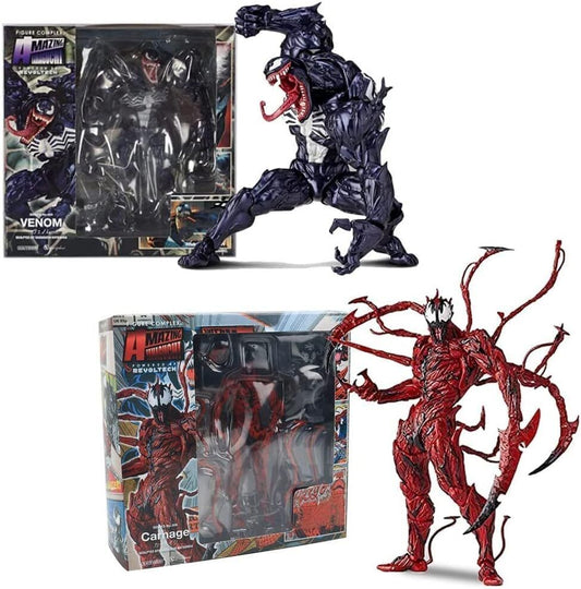 STONESKY 7-inch Venom Carnage Action Figure Spider Man Statue Model Toy Gift PVC