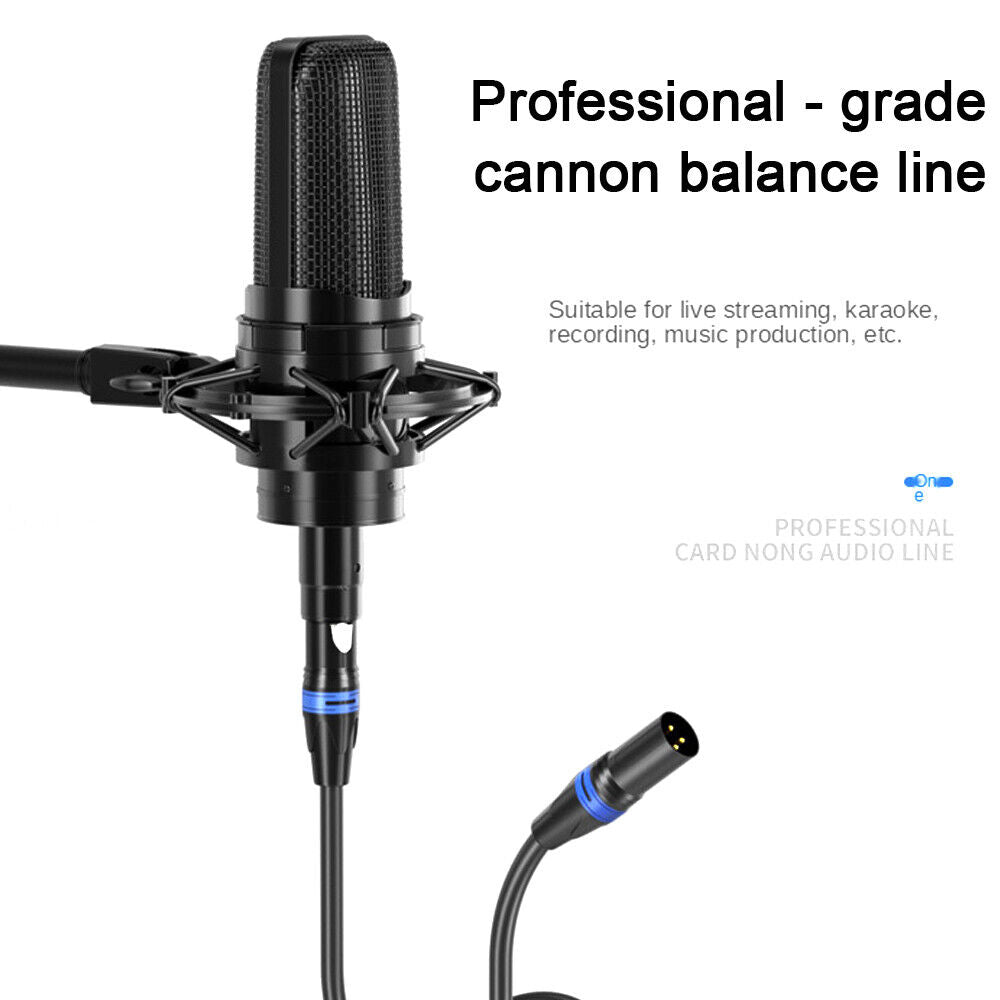 StoneSky 10ft 3Pin XLR Shielded Male to Female Balanced Microphone Cable Audio Cable Cord