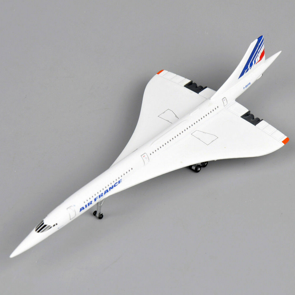 StoneSky 1/400 Scale Air France Concorde Plane Model Toy Diecast 1976-2003 Collection