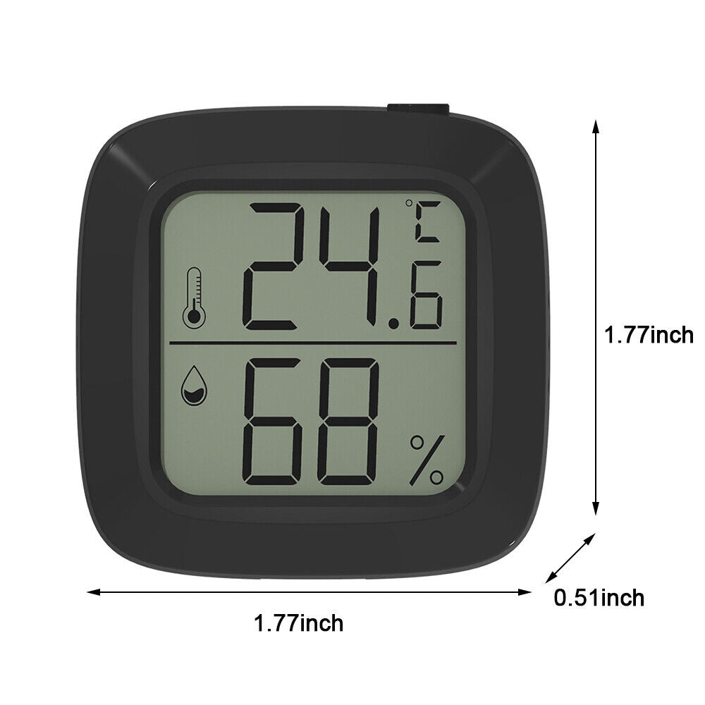 StoneSky US LCD Display Mini Thermometer Magnetic Hygrometer Temperature Humidity Meter