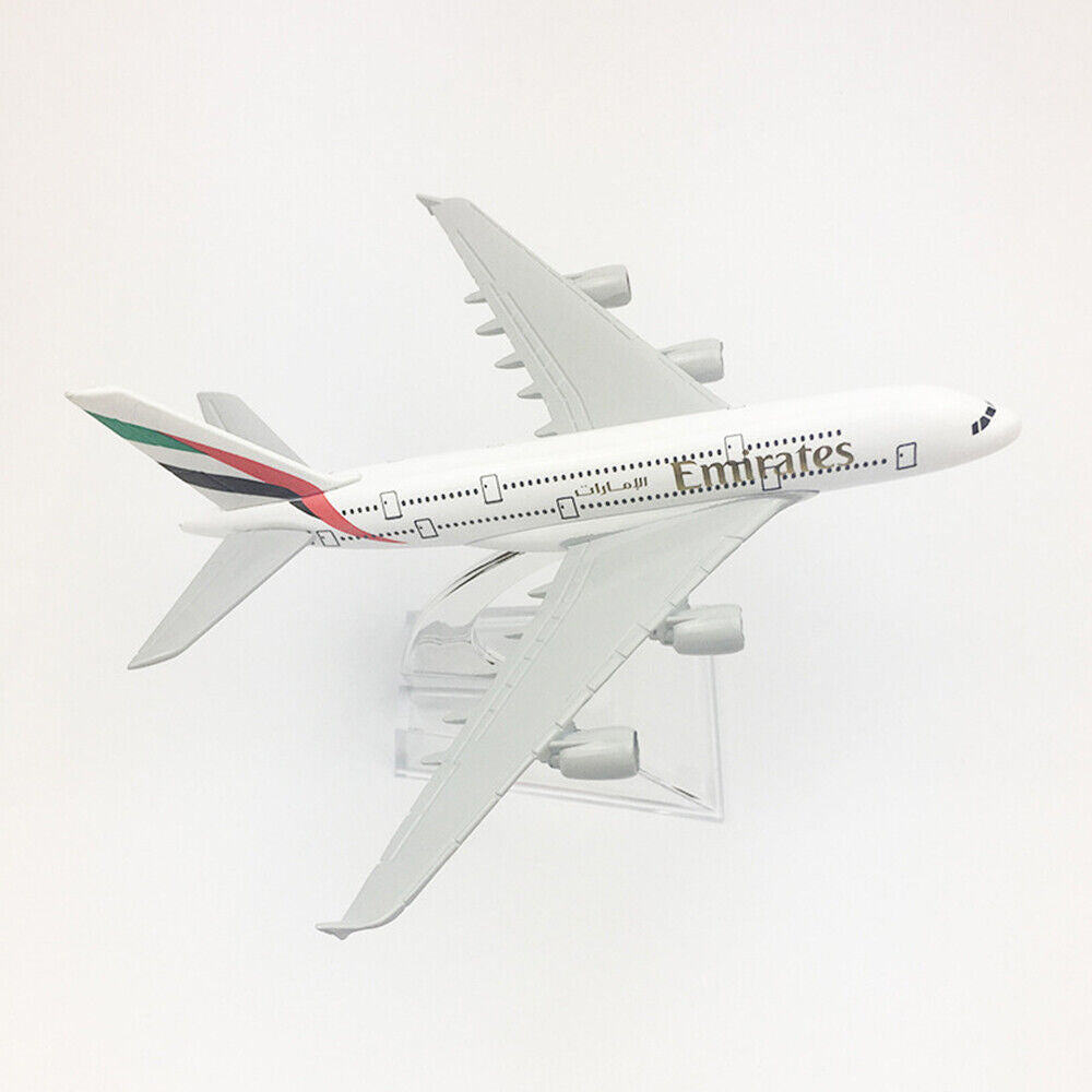 StoneSky 16cm Airplane Alloy Model Plane Air Emirates Airlines Airbus A380 Aircraft Model