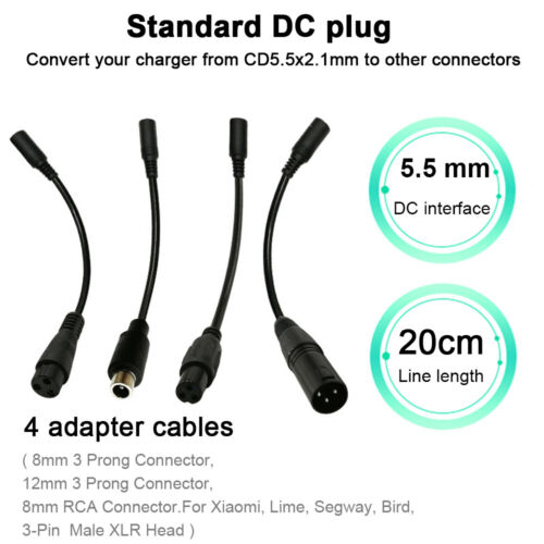 StoneSky Charger Power Adapter for 36V Electric Bike E-bike Scooter Li-ion Battery 42V 2A