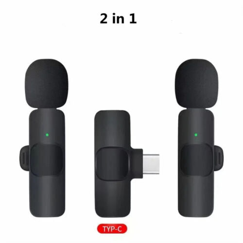 StoneSky Lavalier Wireless Microphone Audio Video Recording Mini Mic For Android/iphone