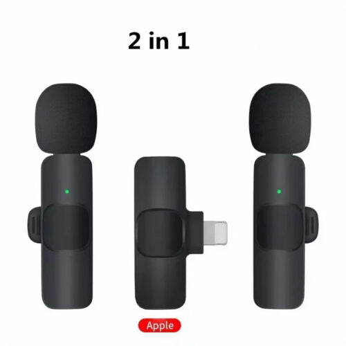 StoneSky Lavalier Wireless Microphone Audio Video Recording Mini Mic For Android/iphone