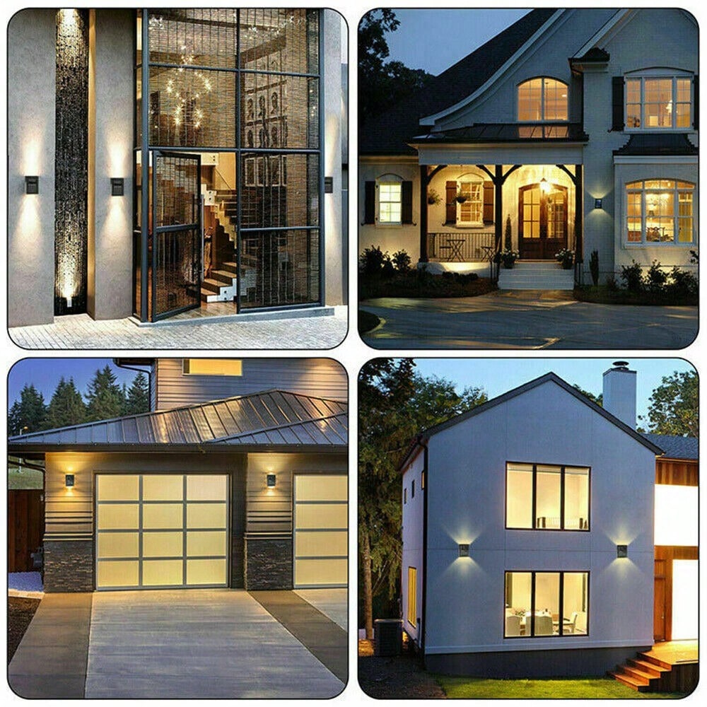 STONESKY 2Pcs Solar LED Deck Garden Warm White Lamps Stairs Step Fence Waterproof Lamp