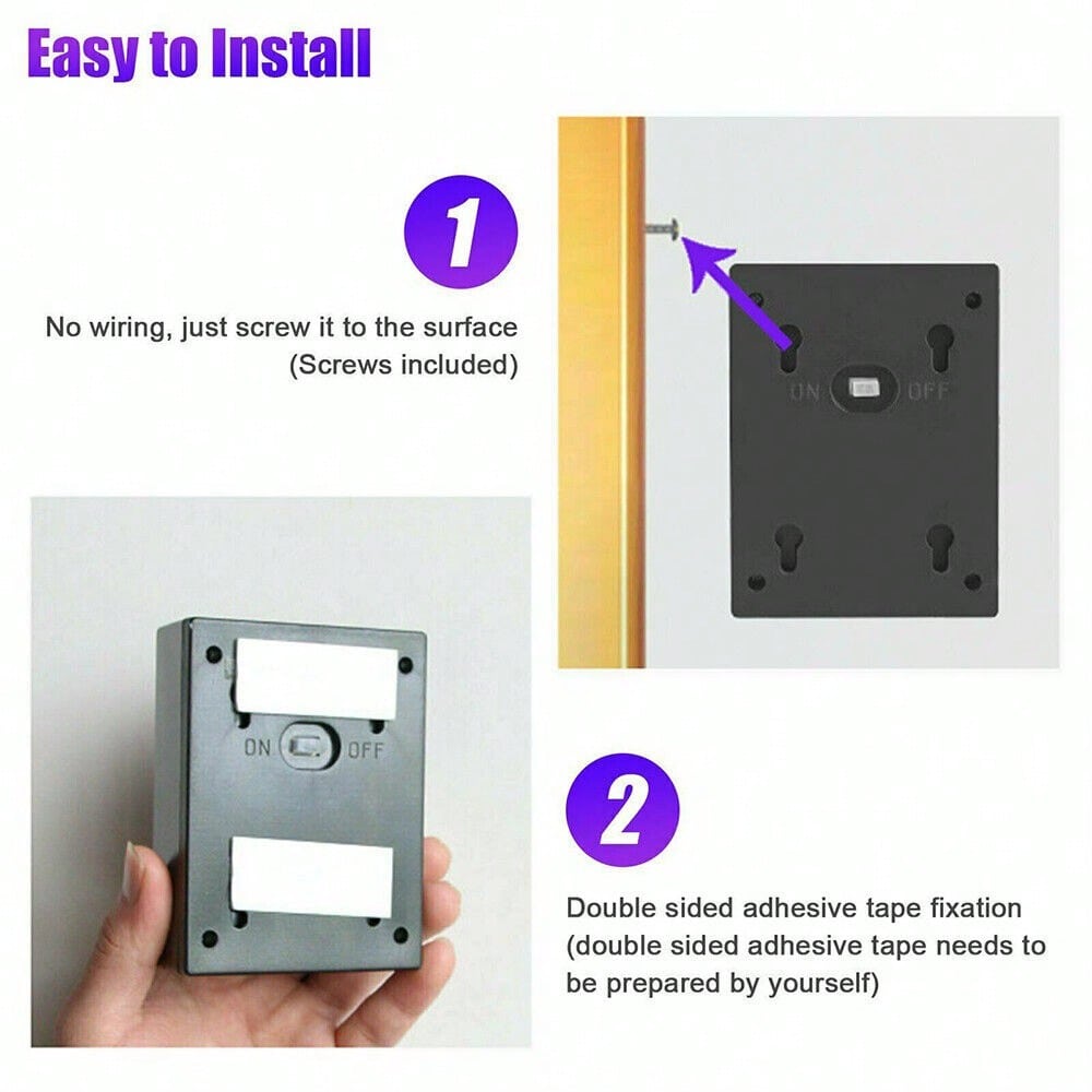 STONESKY 2Pcs Solar LED Deck Garden Warm White Lamps Stairs Step Fence Waterproof Lamp