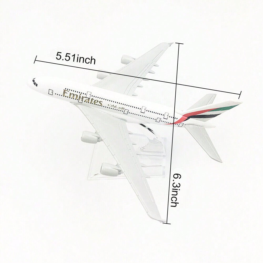 STONESKY Scale 1:400 Airplane Alloy Model Plane Emirates Airlines Airbus A380 Model Toy