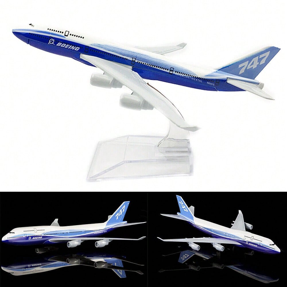 STONESKY 16cm 1:400 B747 Prototype Alloy Diecast Plane Model Airplane Simulation Aircraft