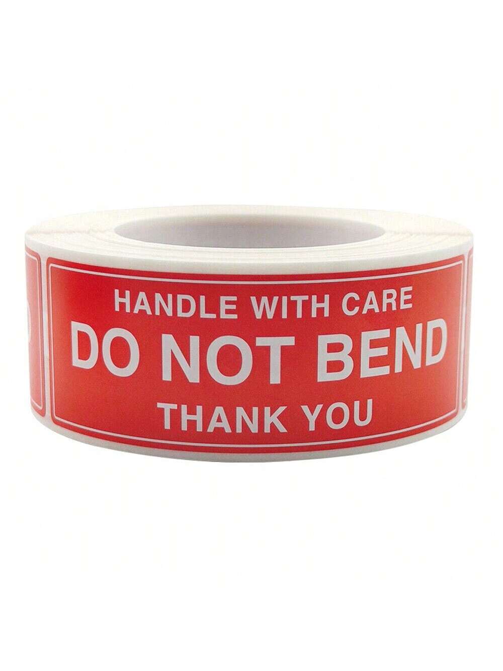 STONESKY 250PCS / Roll Red DO NOT BEND Label Stickers 1"x 1.8" Handle With Care Thank You