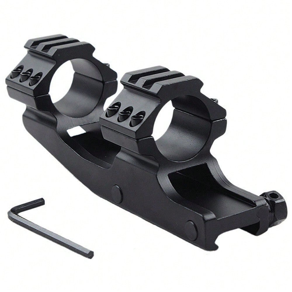 STONESKY Tactical 1"/30mm Cantilever Dual Rings Scope Mount 20mm Picatiiny Rail Hunting