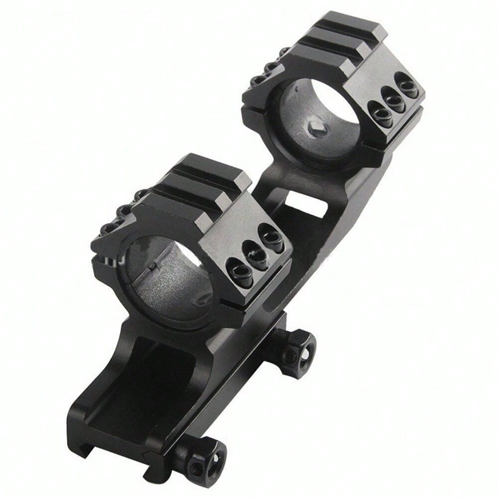 STONESKY Tactical 1"/30mm Cantilever Dual Rings Scope Mount 20mm Picatiiny Rail Hunting