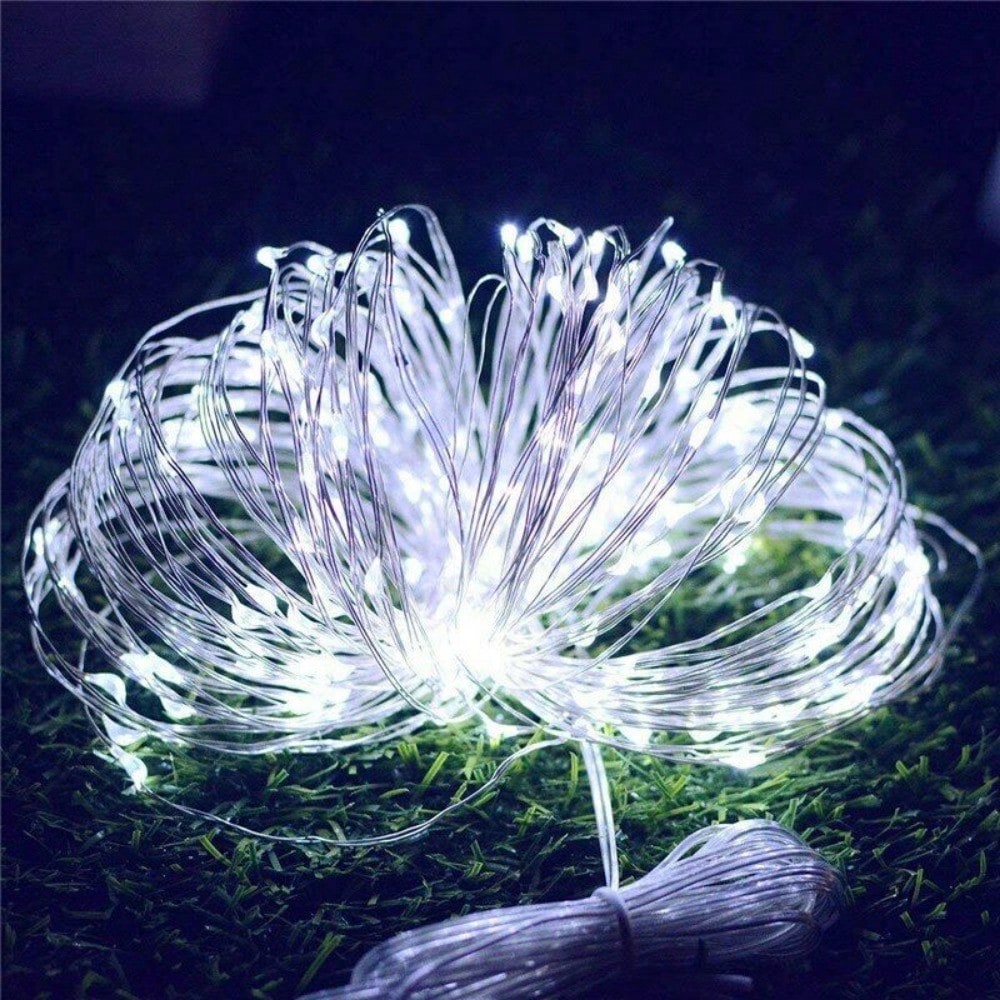 STONESKY Outdoor Solar String Lights 200 LED Copper Wire Fairy Lights Party Wedding Decor