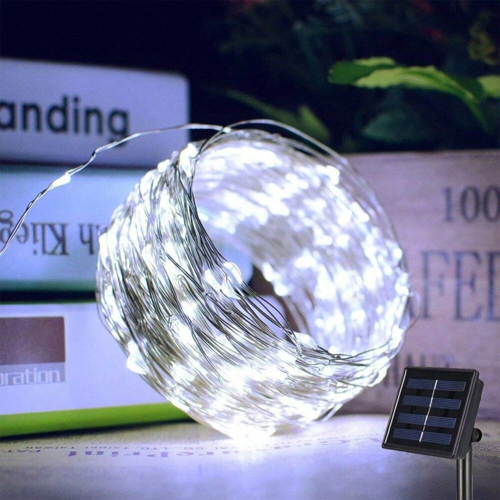 STONESKY Outdoor Solar String Lights 200 LED Copper Wire Fairy Lights Party Wedding Decor