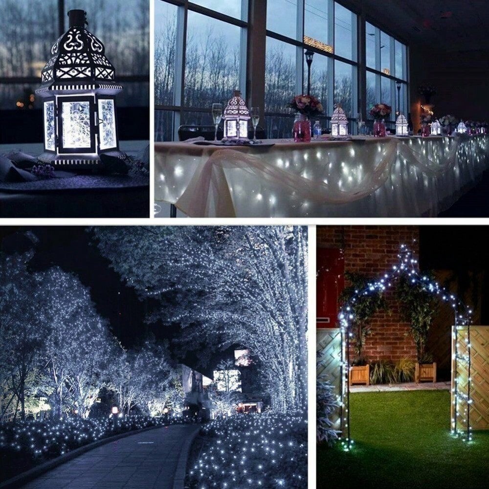 STONESKY Outdoor Solar String Lights 200 LED Copper Wire Fairy Lights Party Wedding Decor