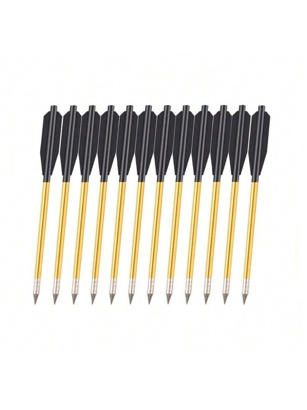 STONESKY 12Pcs 6.3" Crossbow Bolts Aluminum Arrow For 50 &80 lb Pistol Crossbow Archery