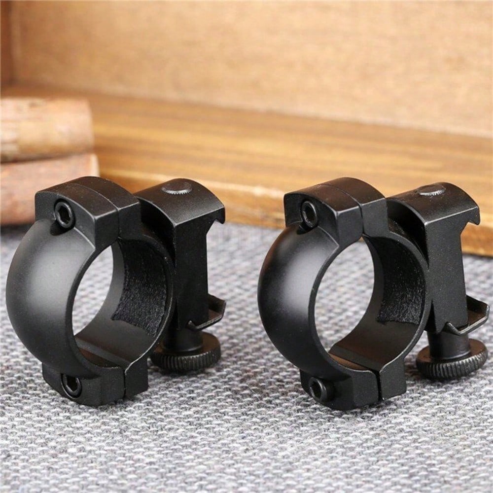 STONESKY 1 Pair 1" inch Low Profile Scope Rings 20mm Picainny/Weaver Rail Mount Aluminum