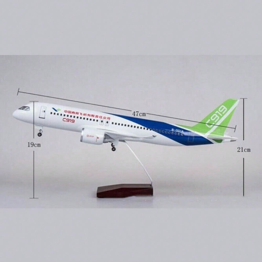 STONESKY 1/82 C919 China Air Aircraft Airplane Model Commercial Plane Toy Collection 47cm