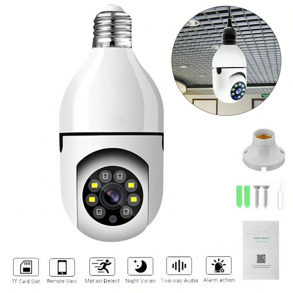 STONESKY Full HD 1080P 360° Panoramic Hidden Wifi Camera Light Bulb Home Security Camera