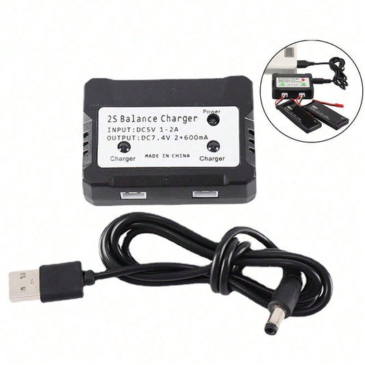 STONESKY  7.4V Lithium Battery Balance USB Charger Box For Hubsan H501S H502S RC Airplanes