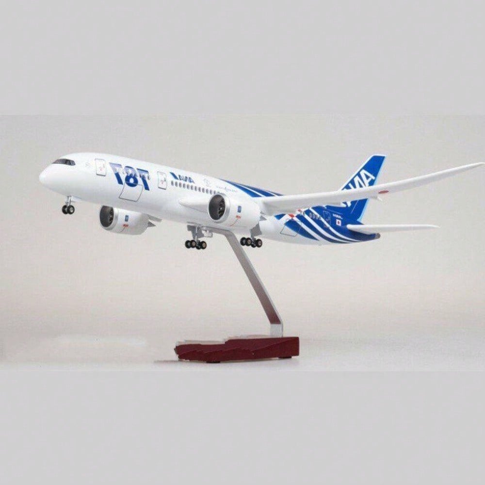 STONESKY 1/130 Air Japan ANA Airlines Boeing B787 Airplane Model Aircraft W/ Stand&Lights