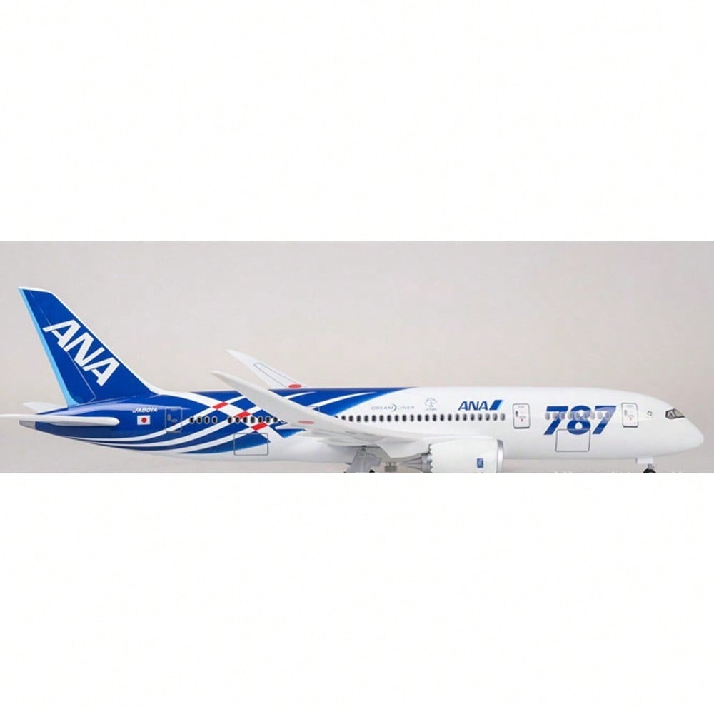 STONESKY 1/130 Air Japan ANA Airlines Boeing B787 Airplane Model Aircraft W/ Stand&Lights