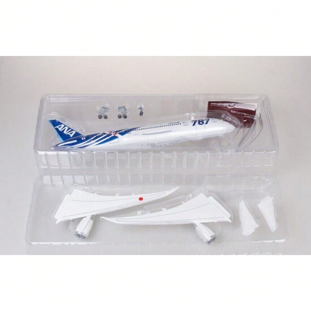 STONESKY 1/130 Air Japan ANA Airlines Boeing B787 Airplane Model Aircraft W/ Stand&Lights