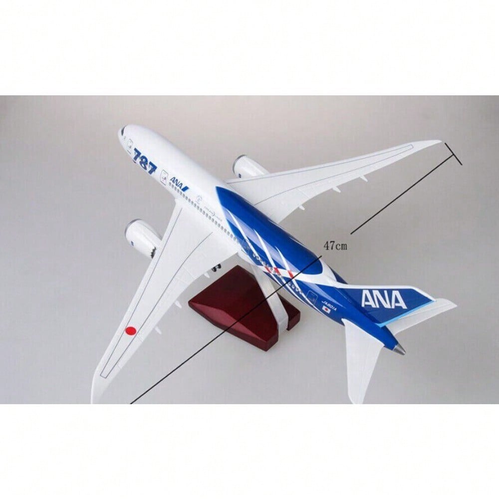 STONESKY 1/130 Air Japan ANA Airlines Boeing B787 Airplane Model Aircraft W/ Stand&Lights