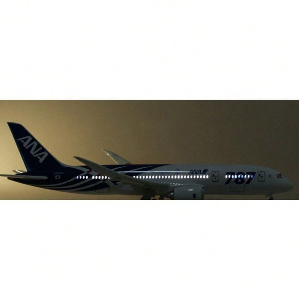 STONESKY 1/130 Air Japan ANA Airlines Boeing B787 Airplane Model Aircraft W/ Stand&Lights