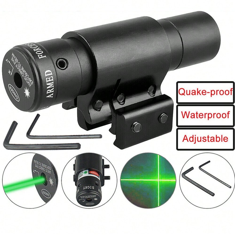 STONESKY Tactical Green Dot Mini Laser Sight For Pistol Picatinny Rail Weaver 11 to 20mm