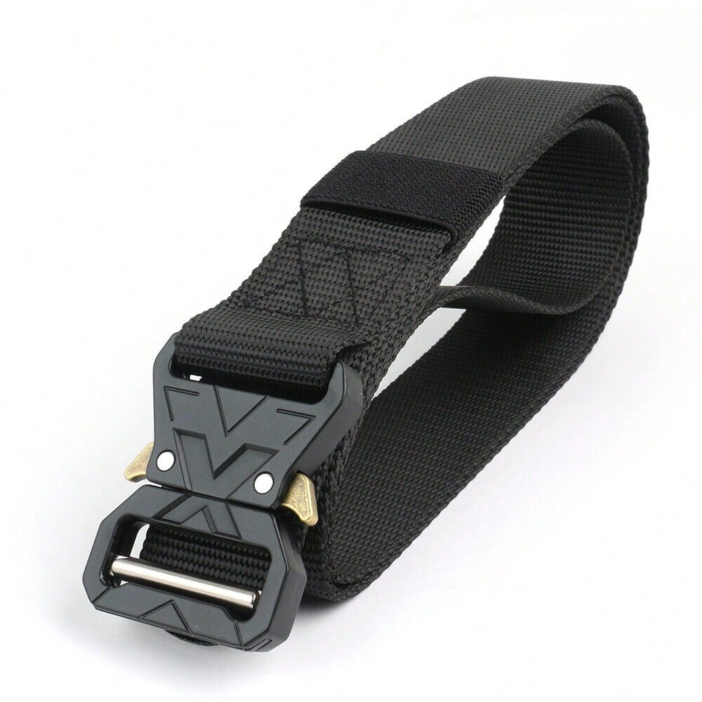 STONESKY 1.5" Tactical Belt Heavy Rigger Duty Belt Quick Release Buckle Nylon Belt Black