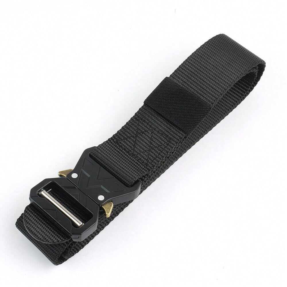 STONESKY 1.5" Tactical Belt Heavy Rigger Duty Belt Quick Release Buckle Nylon Belt Black