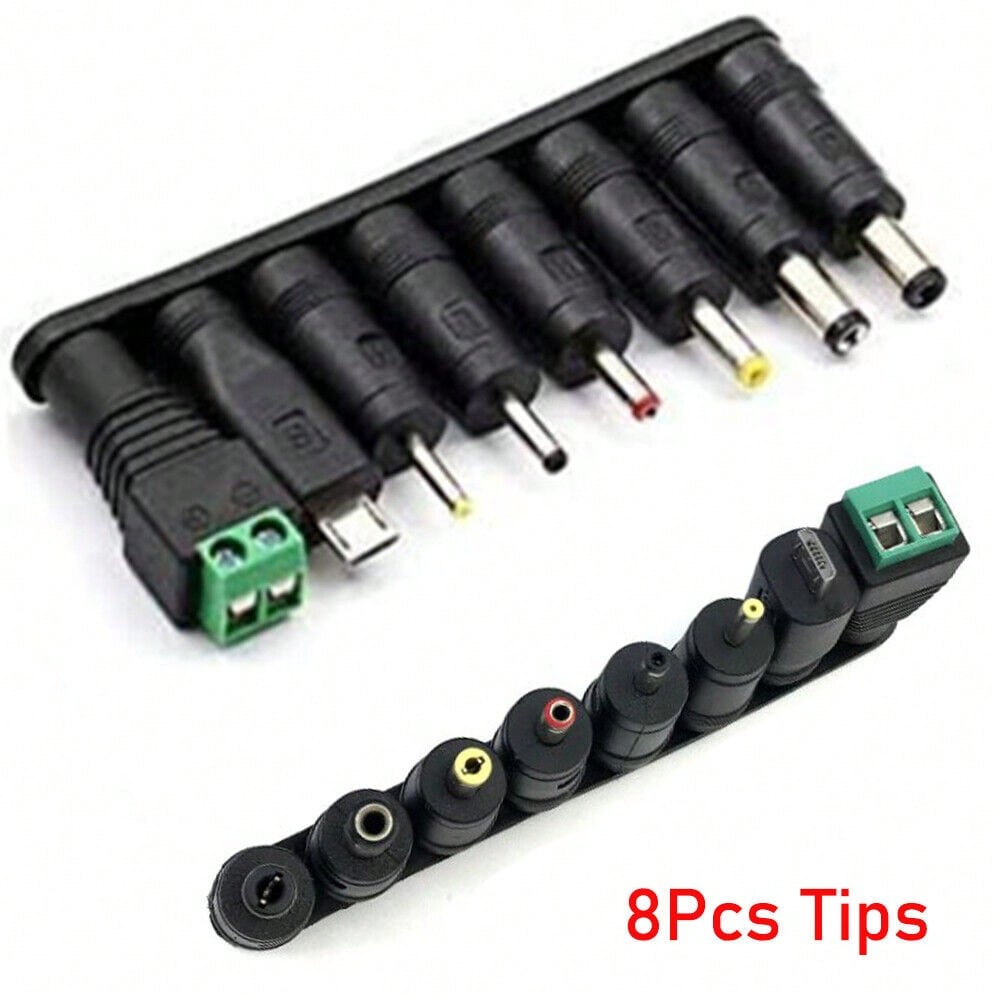 STONESKY 8pcs DC Power Jack 5.5 X 2.1mm Female To 4.0*1.7mm 5.5*2.5mm Micro USB Terminal