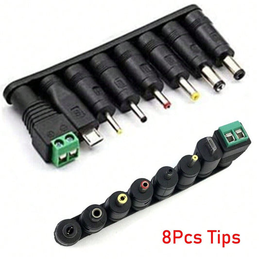 STONESKY 8pcs DC Power Jack 5.5 X 2.1mm Female To 4.0*1.7mm 5.5*2.5mm Micro USB Terminal