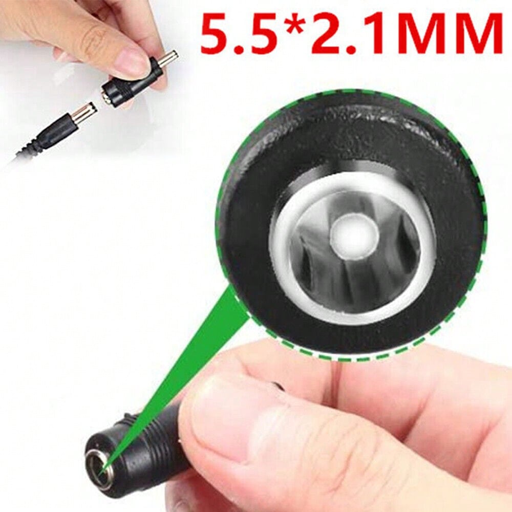 STONESKY 8pcs DC Power Jack 5.5 X 2.1mm Female To 4.0*1.7mm 5.5*2.5mm Micro USB Terminal