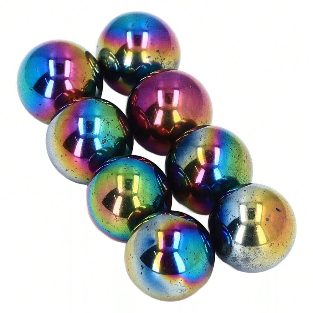 STONESKY 28Pcs Rainbow Balls Fidget Toy Ferrite Polishing Kids Sphere Magnet 20mm L GAW