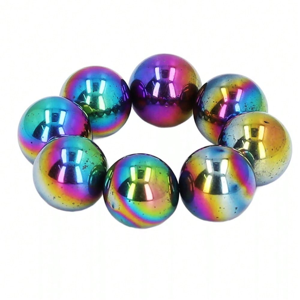 STONESKY 28Pcs Rainbow Balls Fidget Toy Ferrite Polishing Kids Sphere Magnet 20mm L GAW