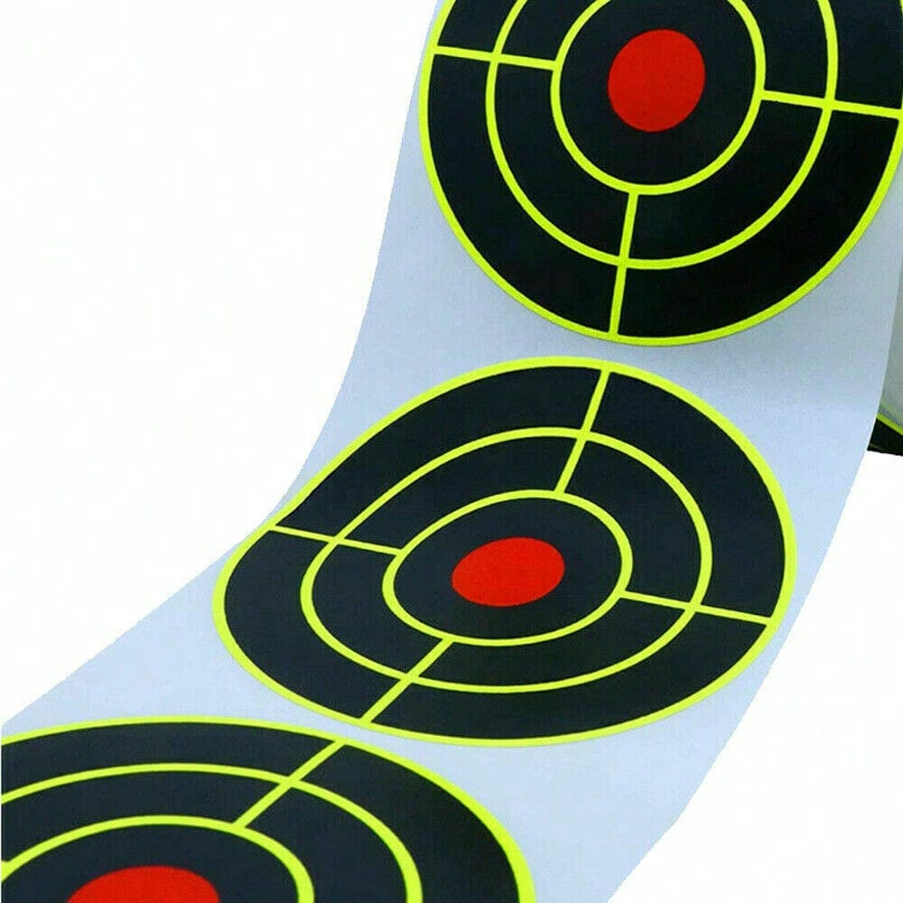 STONESKY Shooting Splatter Target Stickers Roll Fluorescent Self Adhesive Paper 3 inch