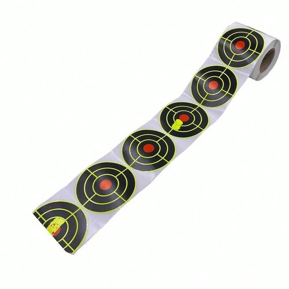 STONESKY Shooting Splatter Target Stickers Roll Fluorescent Self Adhesive Paper 3 inch