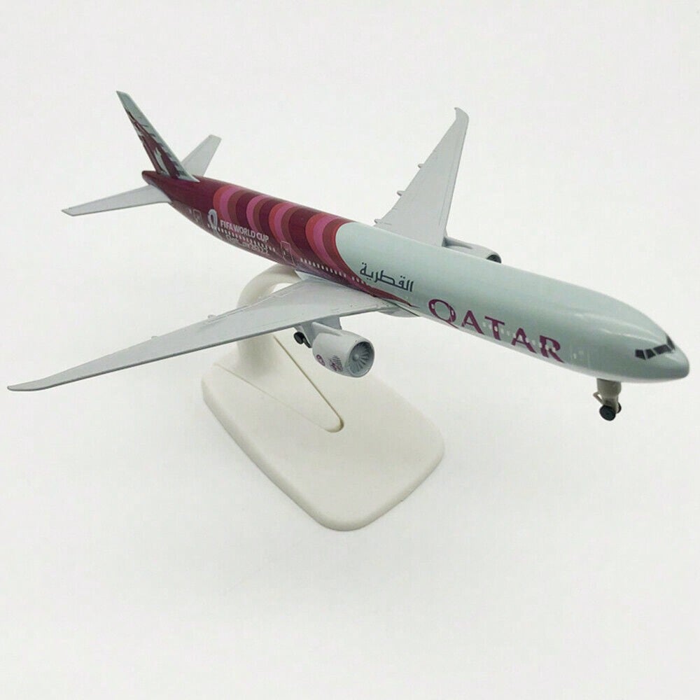 STONESKY Alloy Metal QATAR Airways Boeing 777 B777 Airplane Diecast Air Plane Model 20cm