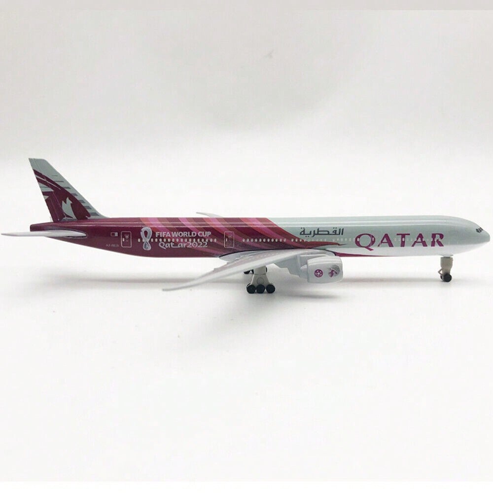 STONESKY Alloy Metal QATAR Airways Boeing 777 B777 Airplane Diecast Air Plane Model 20cm