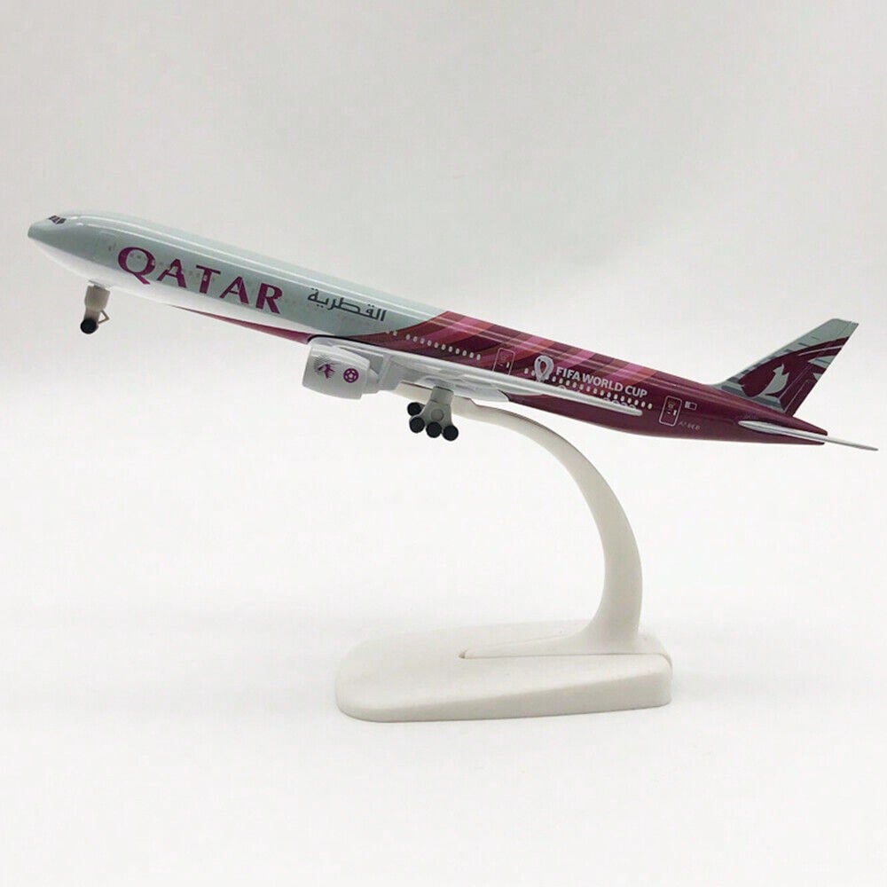 STONESKY Alloy Metal QATAR Airways Boeing 777 B777 Airplane Diecast Air Plane Model 20cm